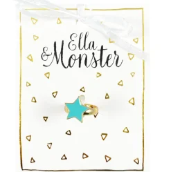 Ella & Monster Ring Star Green- Festtøj & Tilbehør