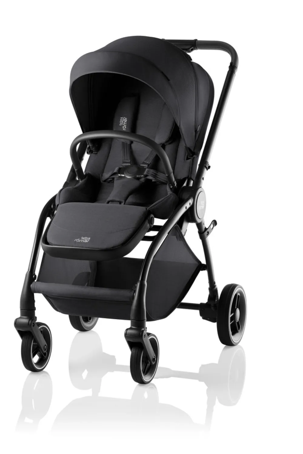 Britax Römer Rio Style - Carbon Black- Klapvogne Med Flade Sæder