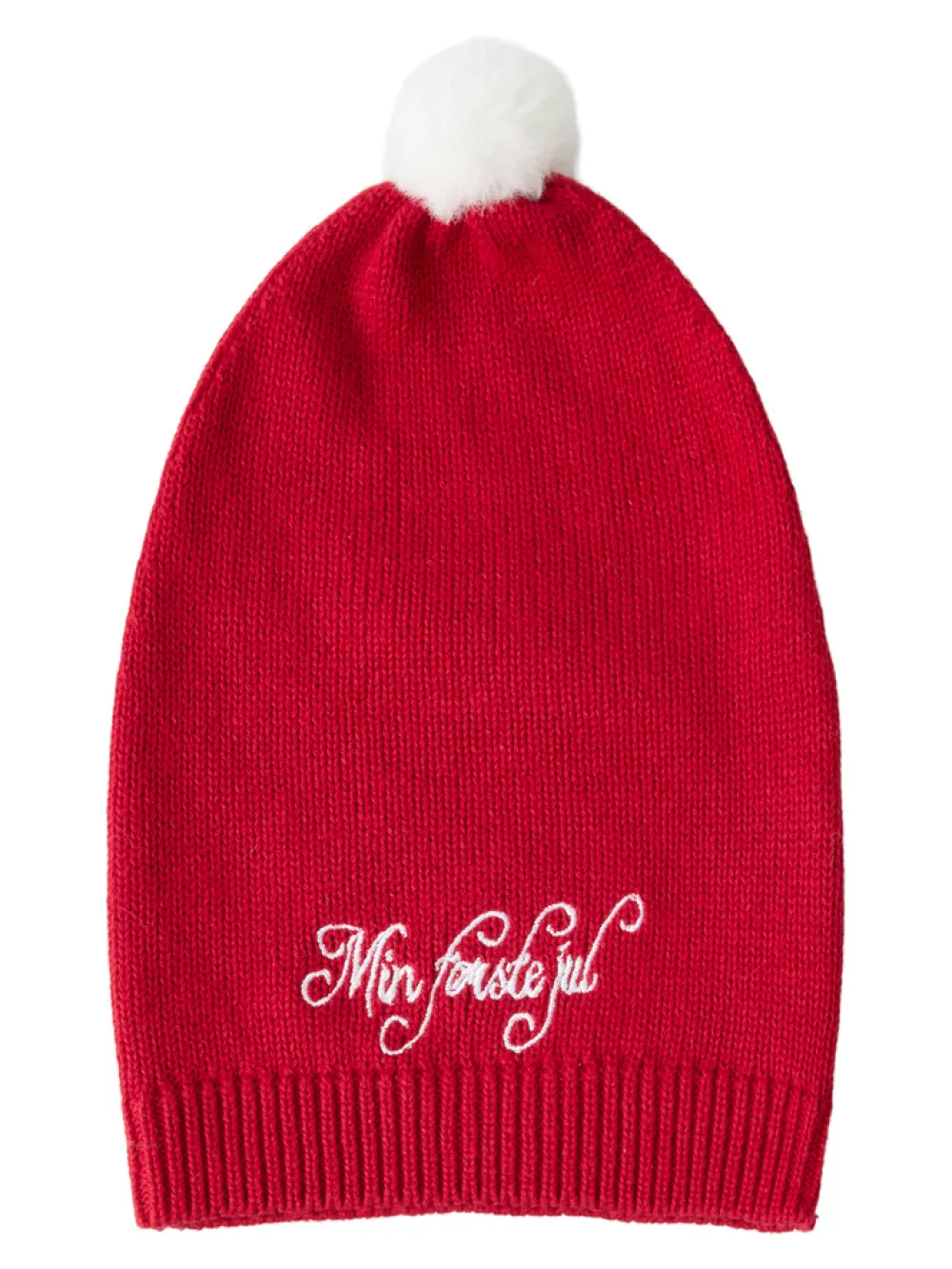 NAME IT Rixmasine strik hue - Jester red- Juletøj