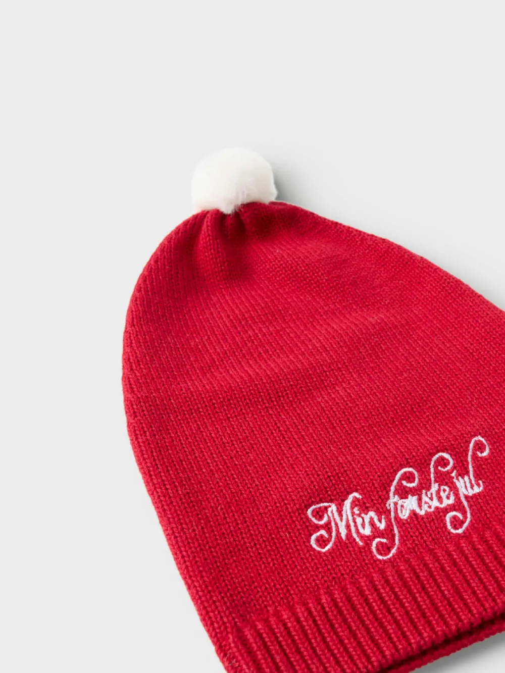 NAME IT Rixmasine strik hue - Jester red- Juletøj