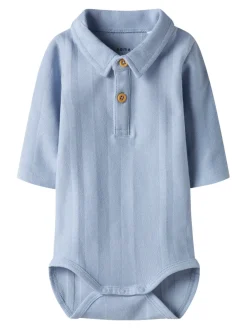 NAME IT Robo Polo Body - Kentucky Blue- Juletøj|Bodystocking Langærmet