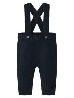 NAME IT Roman Strikket Smækbukser - Navy Blazer- Juletøj|Smækbukser & Buksedragter