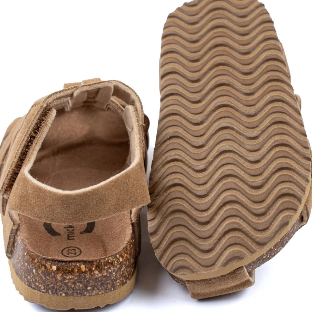 Mikk-Line Sandal Ruskind - COGNAC- Sandaler Med Lukket Tå