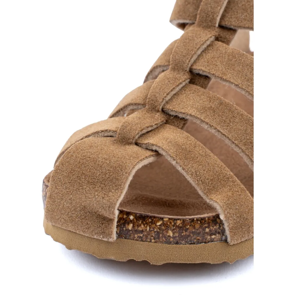 Mikk-Line Sandal Ruskind - COGNAC- Sandaler Med Lukket Tå