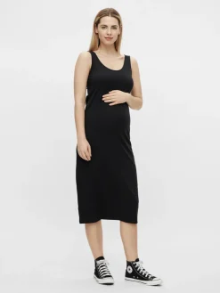 MamaLicious Sannie midi kjole 2-pak - BLACK- Kjoler/Nederdele