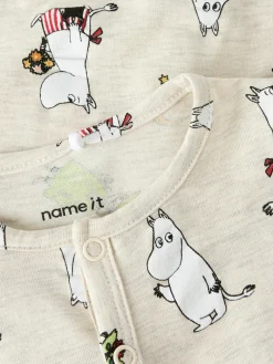 NAME IT Selper Moomin Natdragt - Peyote Melange- Nattøj & Natkjoler