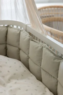 Sebra Sengerand, kapok, mist green-Børn Sengerande