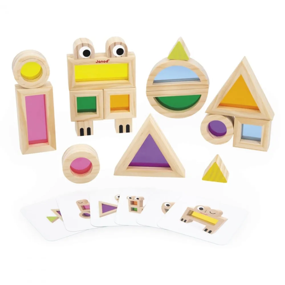 Janod Sensory - Translucent Blocks- Træklodser