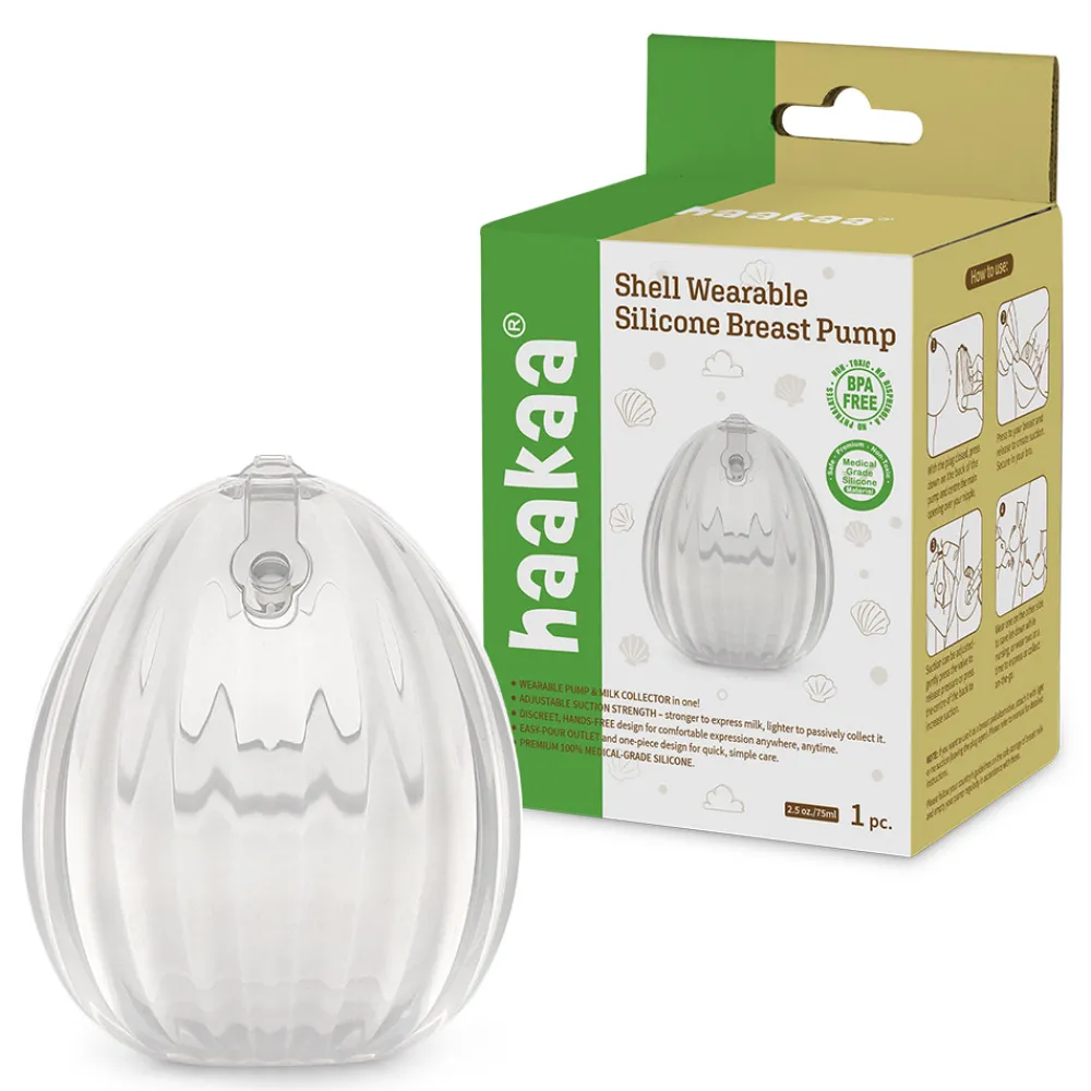 Haakaa Shell Silikone Brystpumpe 75ml- Brystpumper