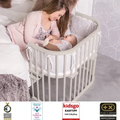 Babybay Side by side seng, original - beige-Børn Side By Side Senge