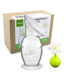 Haakaa Silikone brystpumpe inkl. blomsterstopper 150 ml- Brystpumper