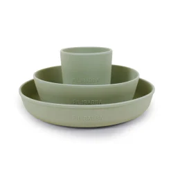 Filibabba Silikone spisesæt - green- Service
