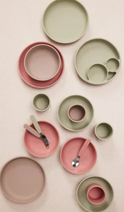 Filibabba Silikone spisesæt - green- Service