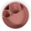 Filibabba Silikone tallerken ruminddelt - rose- Service
