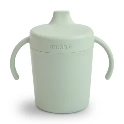 MUSHIE Sippy-Kop I Hård Plast - Sage- Service