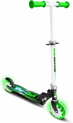 Skids Control Foldbart løbehjul med lys, grøn- Løbehjul & Rulleskøjter