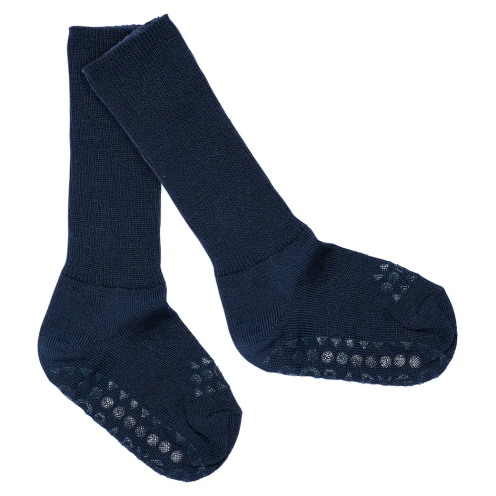 GOBABYGO Skridsikre Strømper - Merino Uld - Midnight blue- Skridsikre Strømper|Uldstrømper & Uldstrømpebukser