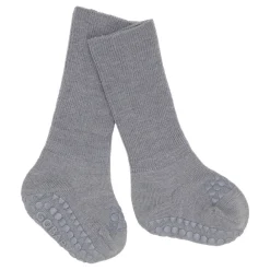 GOBABYGO Skridsikre Strømper - Merino Uld - Grey melange- Skridsikre Strømper|Uldstrømper & Uldstrømpebukser