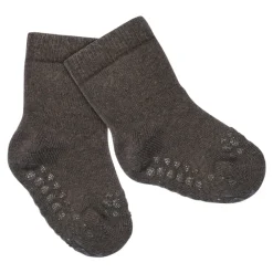 GOBABYGO Skridsikre Strømper Terry Bomuld - Chocolate- Skridsikre Strømper|Strømper