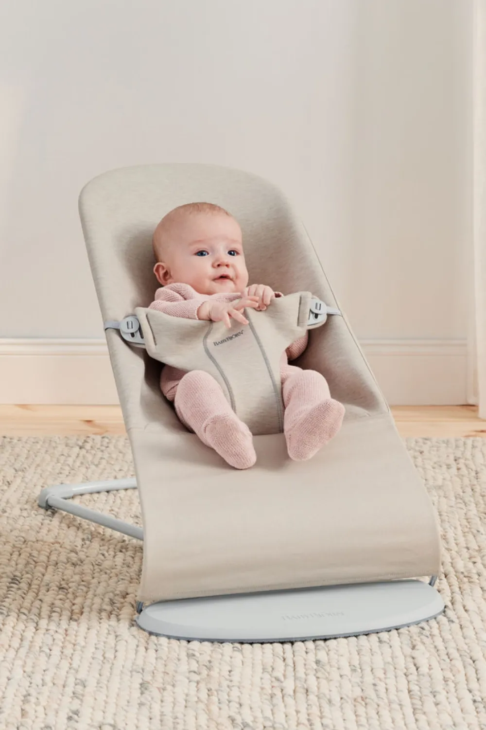 BabyBjörn Skråstol Bliss - 3D-jersey, Lys beige-Børn Skråstole