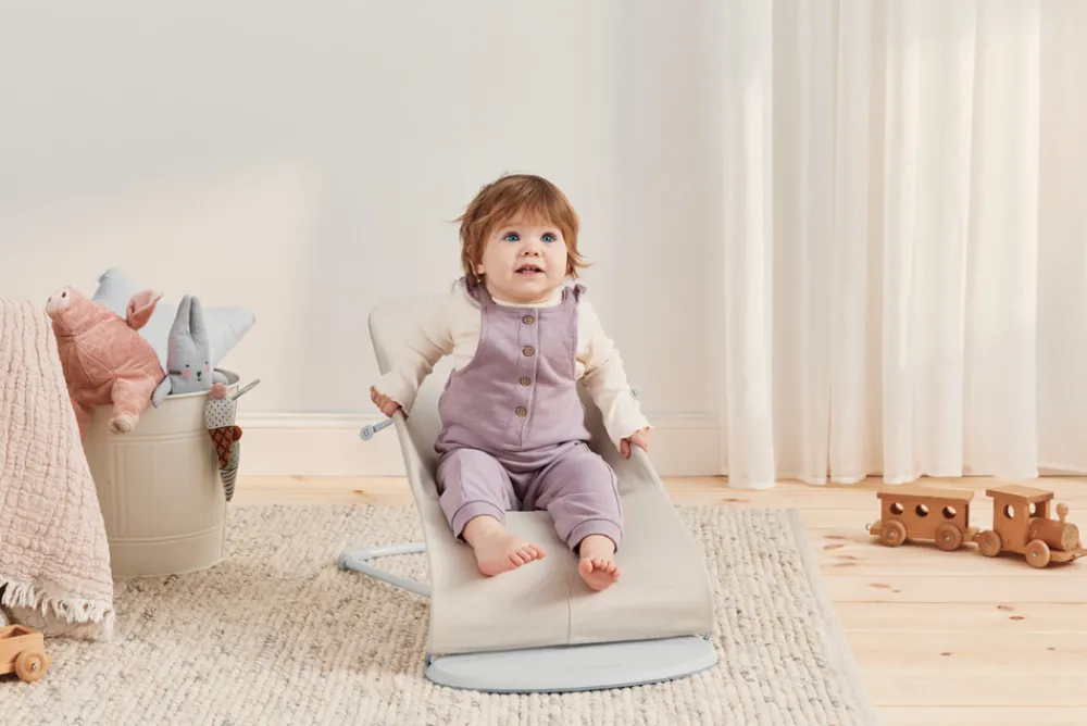 BabyBjörn Skråstol Bliss - 3D-jersey, Lys beige-Børn Skråstole