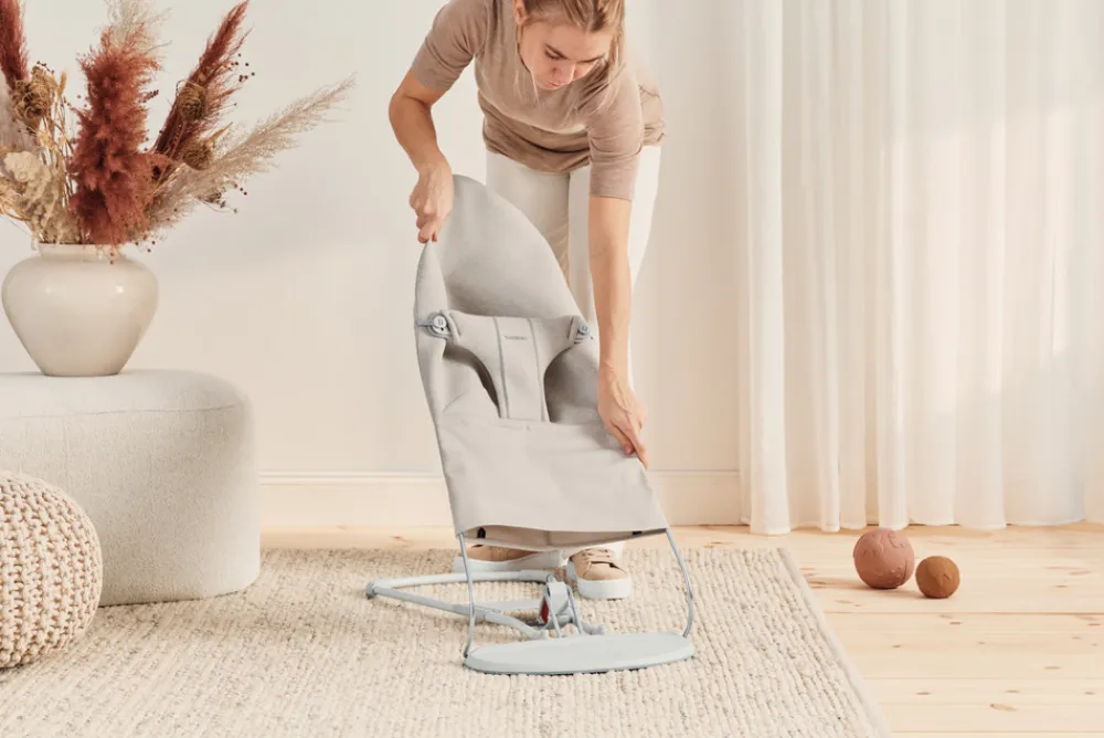 BabyBjörn Skråstol Bliss - 3D-jersey, Lys beige-Børn Skråstole