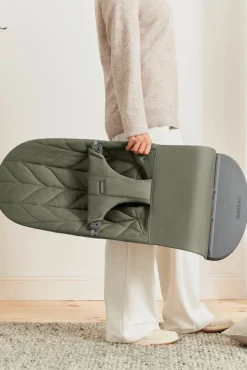 BabyBjörn Skråstol Bliss Vævet, blomsterbladsquilt,mørkegrøn-Børn Skråstole