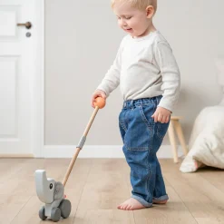 Done By Deer Skubbedyr Elphee Grå- Trælegetøj|Trækdyr