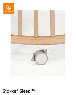 Stokke® Sleepi Mini V3 inkl. madras og ombygningssæt - natur-Børn Pakkeløsninger|Tremmesenge