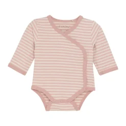 Fixoni Slå-om Body Langærmet - Pale Mauve- Bodystocking M. Skrålukning|Præmatur Tøj