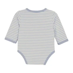 Fixoni Slå-om Body Langærmet - Zen Blue- Bodystocking M. Skrålukning|Præmatur Tøj