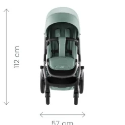 Britax Römer Smile 5Z lux inkl. liggedel og Baby-Safe Core autostol - linen grey/space black- Kombivognspakker|Vognpakker