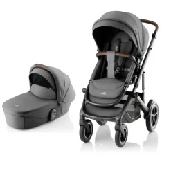 Britax Römer SMILE 5Z Style inkl. liggedel - Mineral grey- Kombivogne Med Flade Sæder|Vognpakker