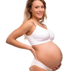 Carriwell Sømløs Amme BH Med Indlæg - White- Amme Bh'Er