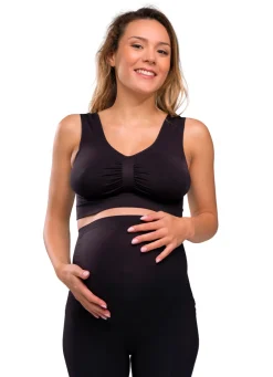 Carriwell Sømløs Graviditets BH - Sort- Amme Bh'Er|Overdele
