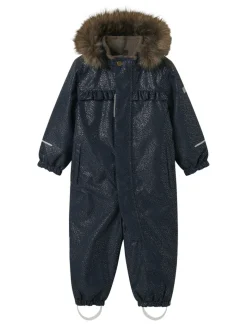 NAME IT Snow10 Glitter Flyverdragt - Dark Sapphire- Flyverdragter