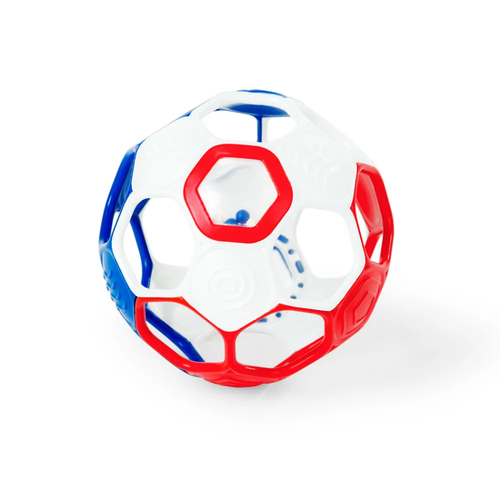 Oball Soccer - fodbold (rød/hvid/blå)- Sansebolde