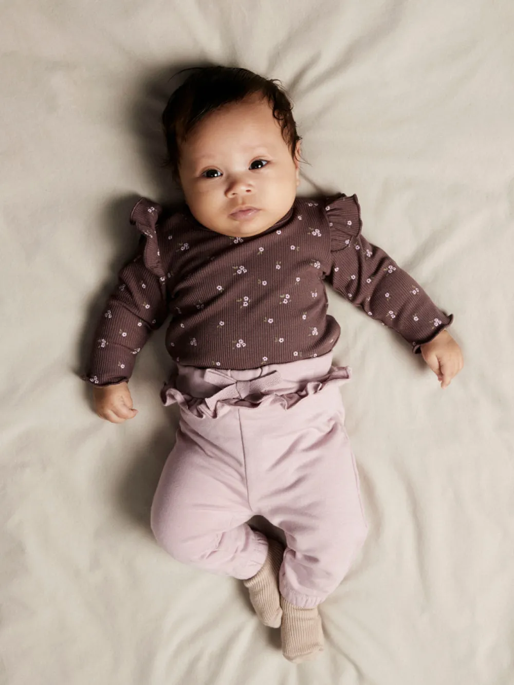 NAME IT Soho Langærmet Body - Peppercorn- Bodystocking Langærmet