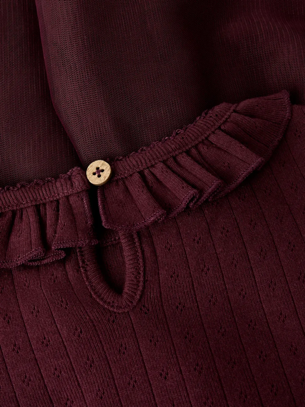 Lil' Atelier Solange Tulle Kjole - Catawba Grape- Juletøj|Kjoler