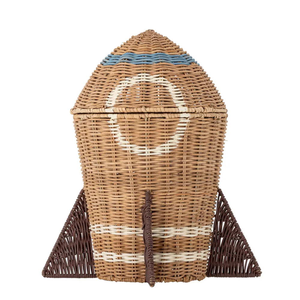 Bloomingvillemini Space Kurv m/låg, Natur, Rattan-Børn Kurve