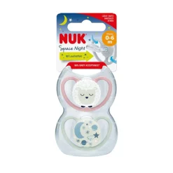 NUK Space Night Silicon S1 - Sheep- Sutter
