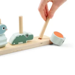 Done By Deer Stablelegetøj Happy clouds Farvemix- Stabelklodser