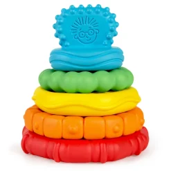 Baby Einstein Stack & Teethe Multi-tekstur legesæt m. bideringe- Stabelklodser
