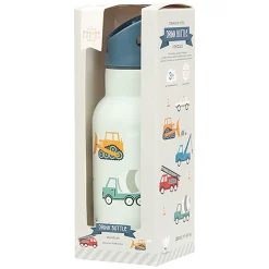 A Little Lovely Company Stainless steel drink bottle: Vehicles- Madkasser & Drikkedunke