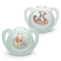 NUK Star Silicon S1 - Winnie The Pooh 2 stk- Sutter