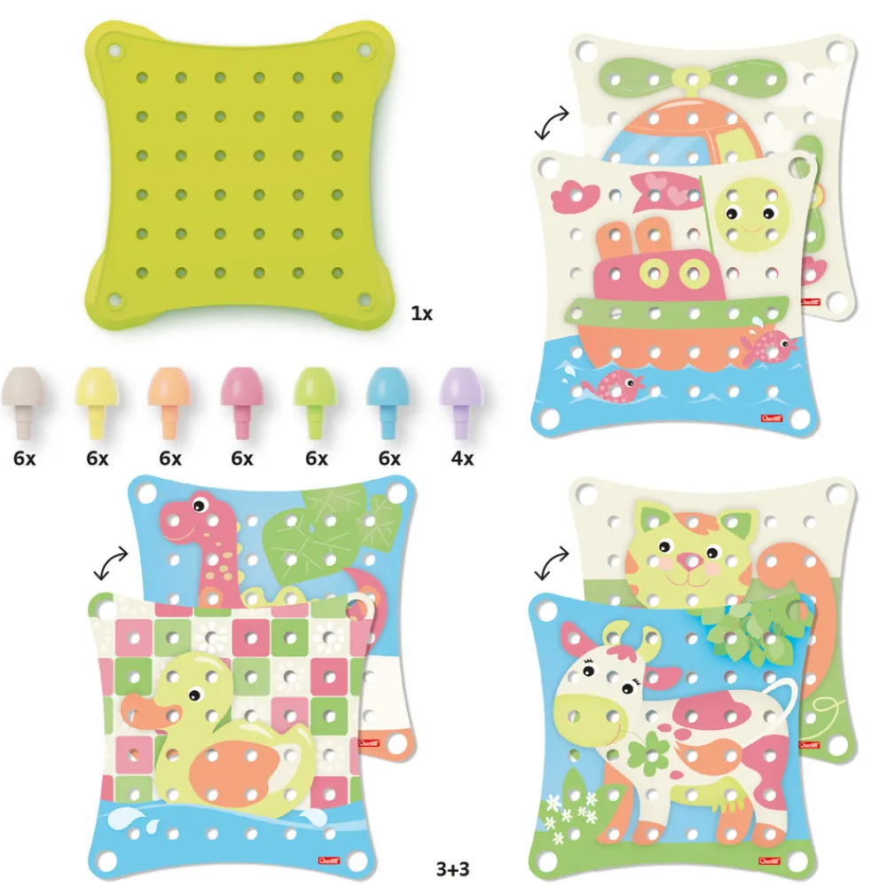 QUERCETTI Stiftmosaik Play Eco+ Jumbo Peggy Evo (41 dele)- Kreasæt