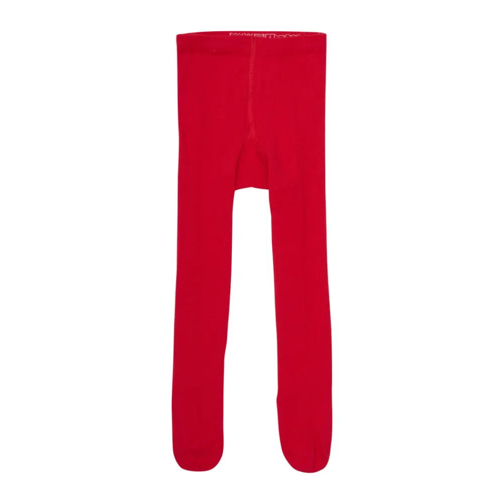 BeKids Stocking - solid - Red- Strømpebukser