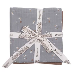 Müsli Stofble 2-pak, 75x75 cm - Stars-Børn Stofbleer