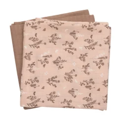 Müsli Stofble 2-pak, 75x75 cm - Flora-Børn Stofbleer