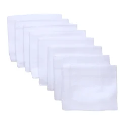 BeKids Stofbleer 8 stk. - hvid-Børn Stofbleer & Klude|Stofbleer